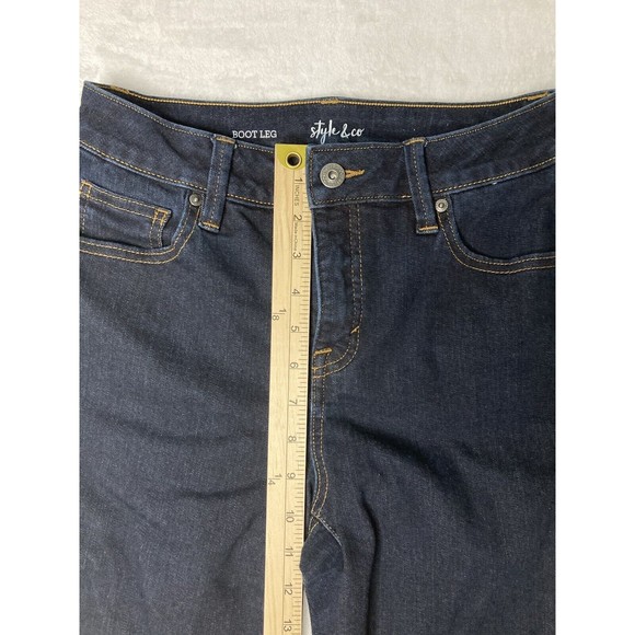 Style & Co Boot Leg Womens Blue Denim‎ Stretch Jeans Size 6P - Picture 6 of 14